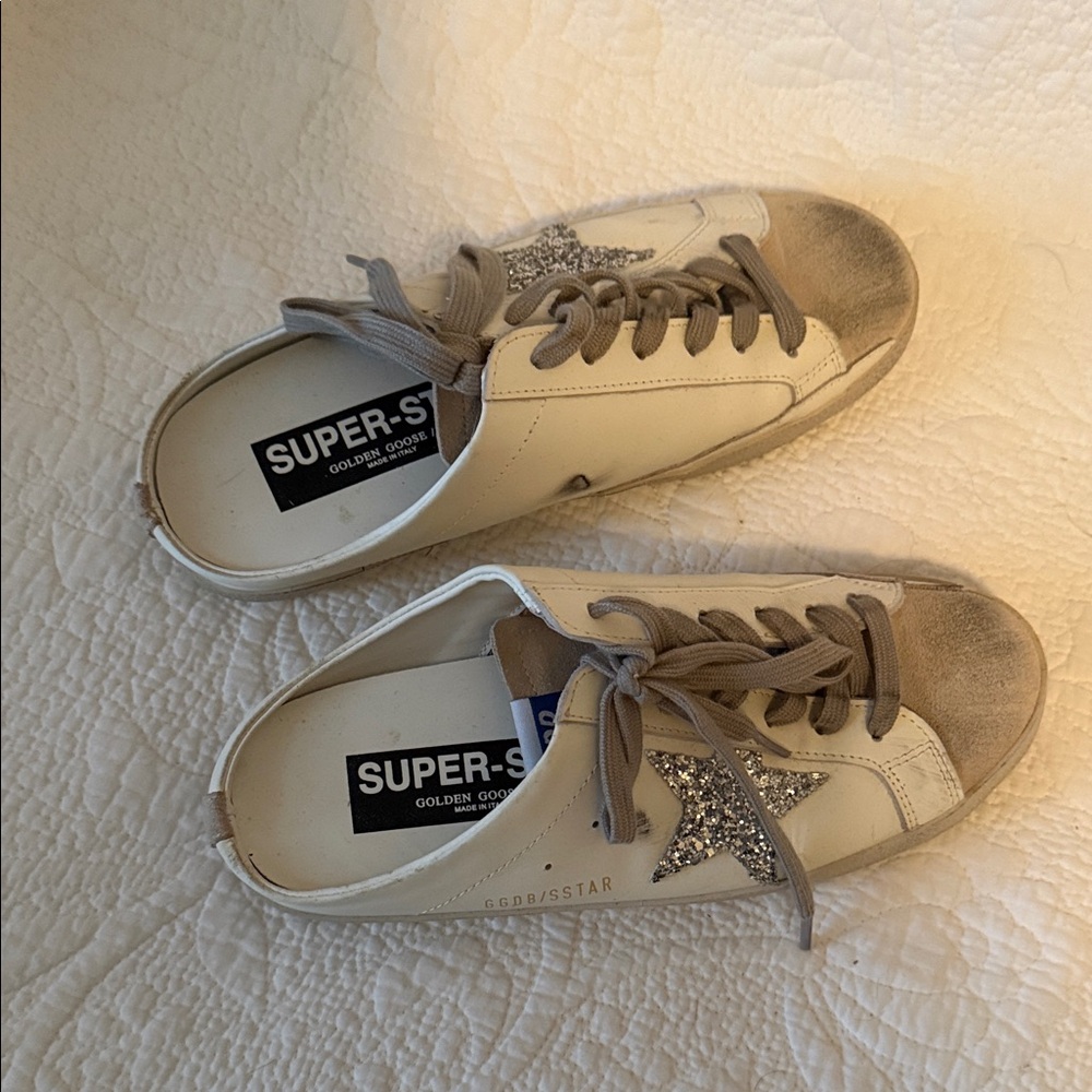 Golden Goose Super-Star Women's  Glitter Star Sneakers